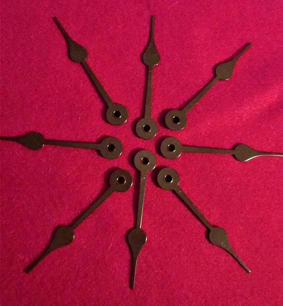 100 Dark Brown Painted Aluminum Spade Design Clock Hour Hands - 3 1/2" - STK # 1072