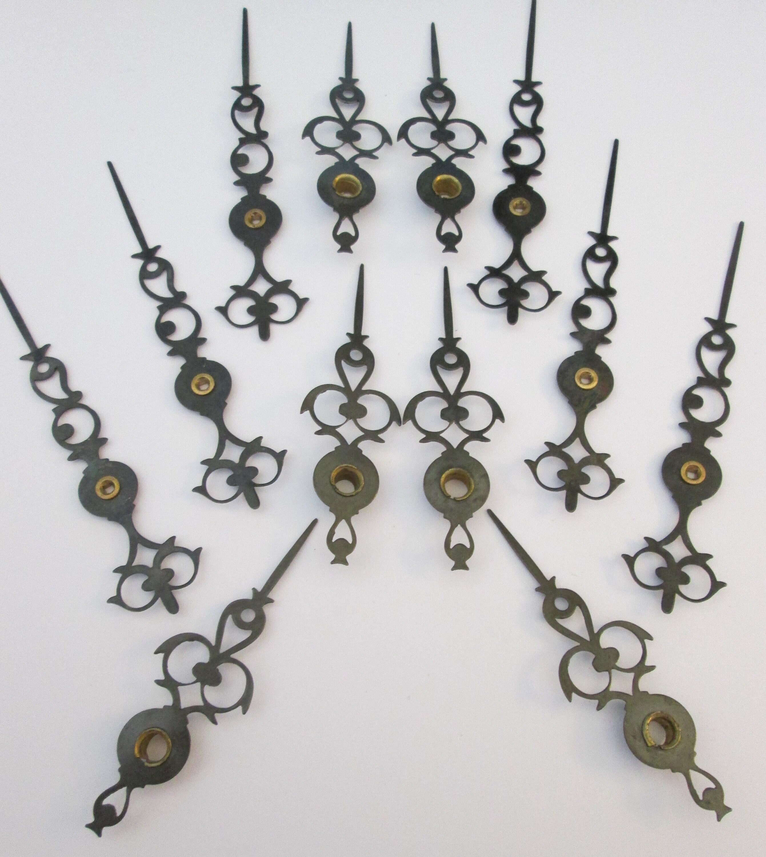 6 Pairs of Vintage Dark Gray Fancy Design Steel Clock Hands Etsy