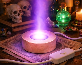 Display con base luminosa a LED UV da 395 nm per vetro all'uranio, decorazioni con luce nera, cristalli trasparenti fluorescenti, arte in resina / alimentato tramite USB