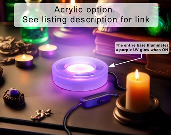 395nm UV LEDライトベースディスプレイ（ウランガラス、ブラックライト