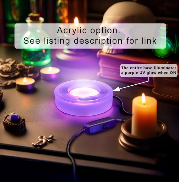 395nm UV LEDライトベースディスプレイ（ウランガラス、ブラックライト