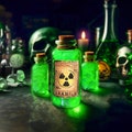 Vintage-Style Crushed Uranium Sea Glass in 2" Vial, Fun Radioactive Labels, Glowing UV-Reactive, Lovers of Uranium & Curiosities/Oddities