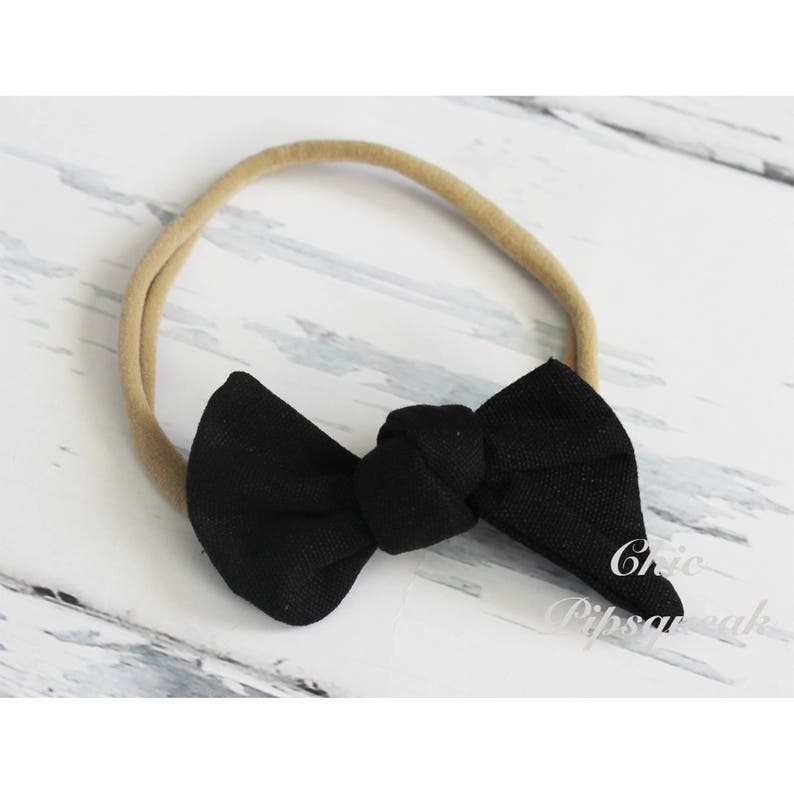 Canvas Knot Headband Knot Headband Baby Nylon Headband Canvas Baby Headband Baby Headband Nylon Knot Headband Baby Knot Headband