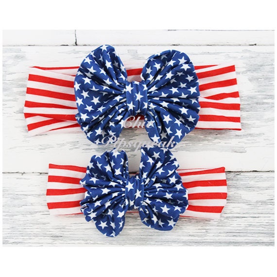 4th of july baby headband