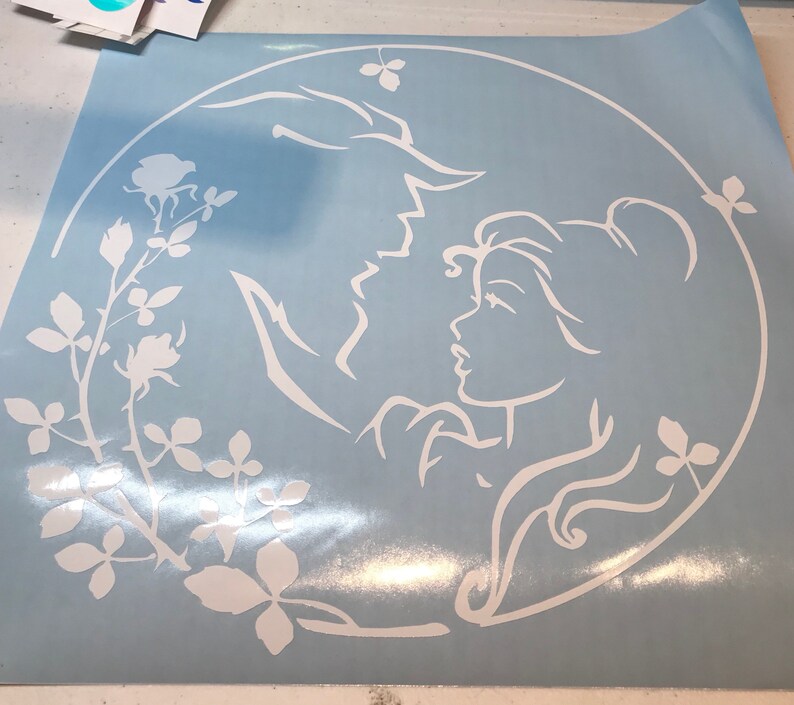 Disney Beauty and the Beast Decal / Disney Car Decal / Window Etsy