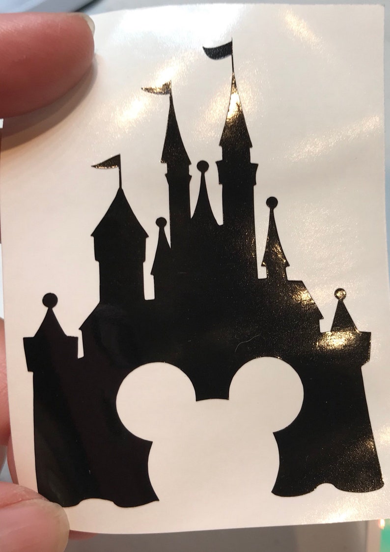 Disney Mickey Castle Decal Car / Wall / Mirror / Window Decal Etsy