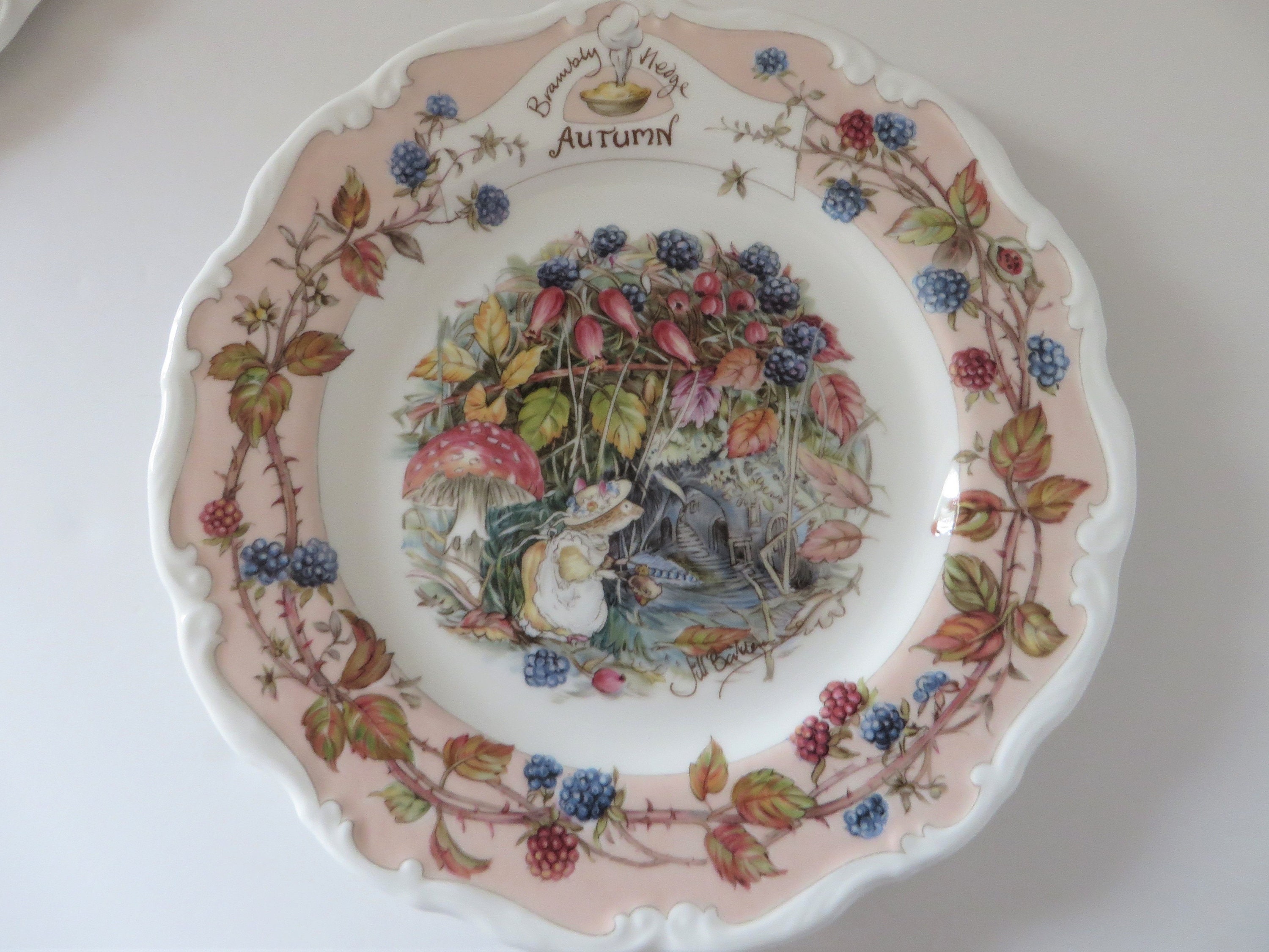Vintage Brambly Hedge Autumn Plate Autumn Season Brambly - Etsy