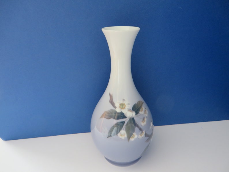 Royal Copenhagen vintage 1960/'s blue floral vase
