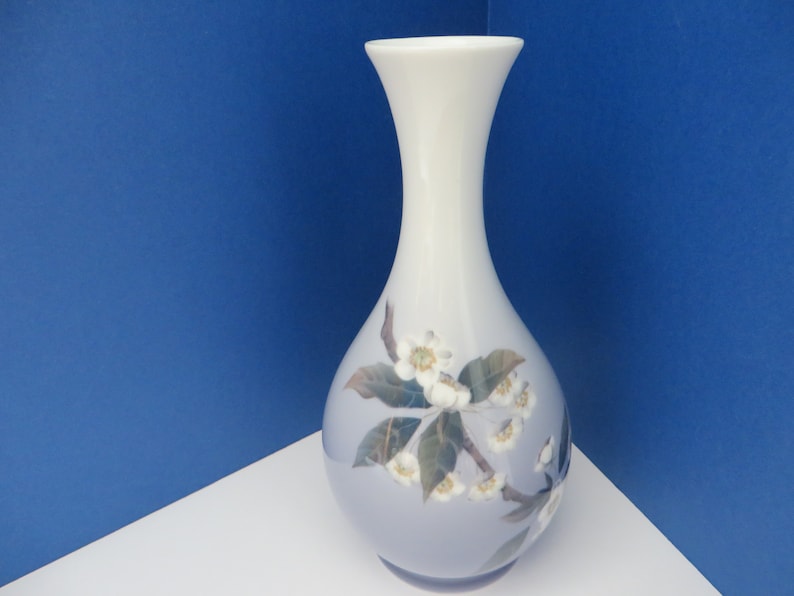 Royal Copenhagen vintage 1960/'s blue floral vase