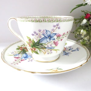 Vintage Shelley Wild Flowers Teacup and Saucer