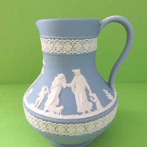 Wedgwood blue Jasperware 1980&#39;s Jug
