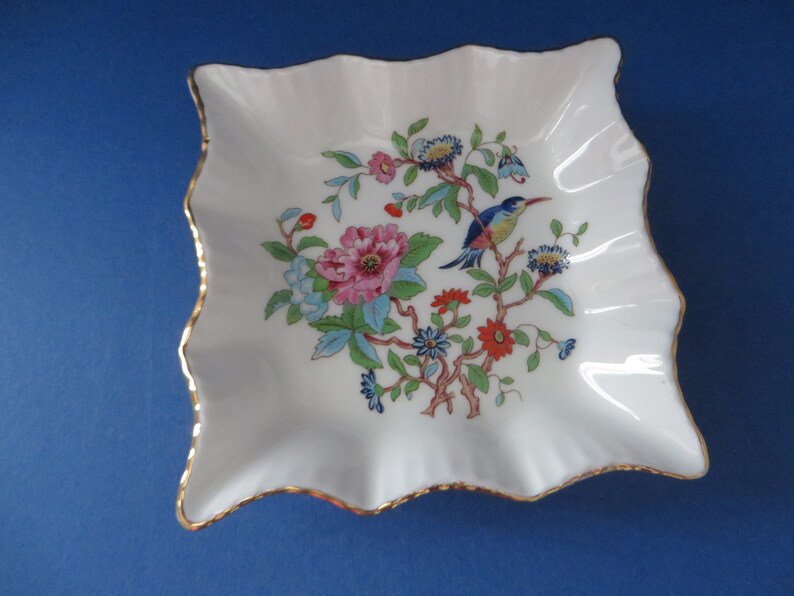 Aynsley Vintage 1960's Square Pembroke Trinket Dish Etsy