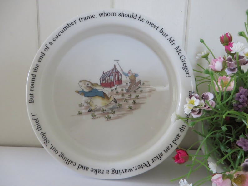 Beatrix Potter Peter Rabbit vintage 1990/'s Porringer