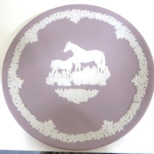 Wedgwood Jasperware Handcrafted Lilac / Purple Pin Dish Plate '62