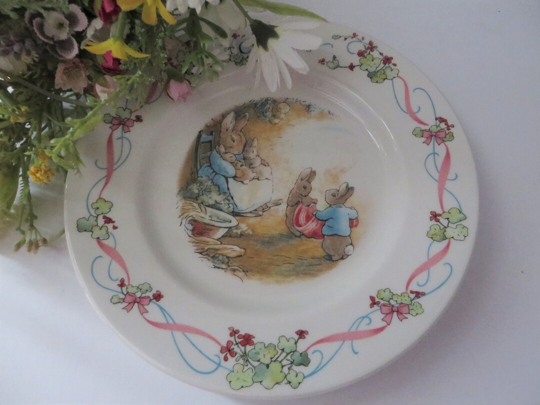 Vintage Wedgwood Peter Rabbit Tea Plate Beatrix Potter Etsy