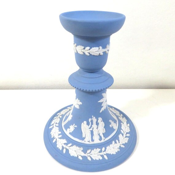 ウェッジウッド ジャスパー 燭台（キャンドルスティック）