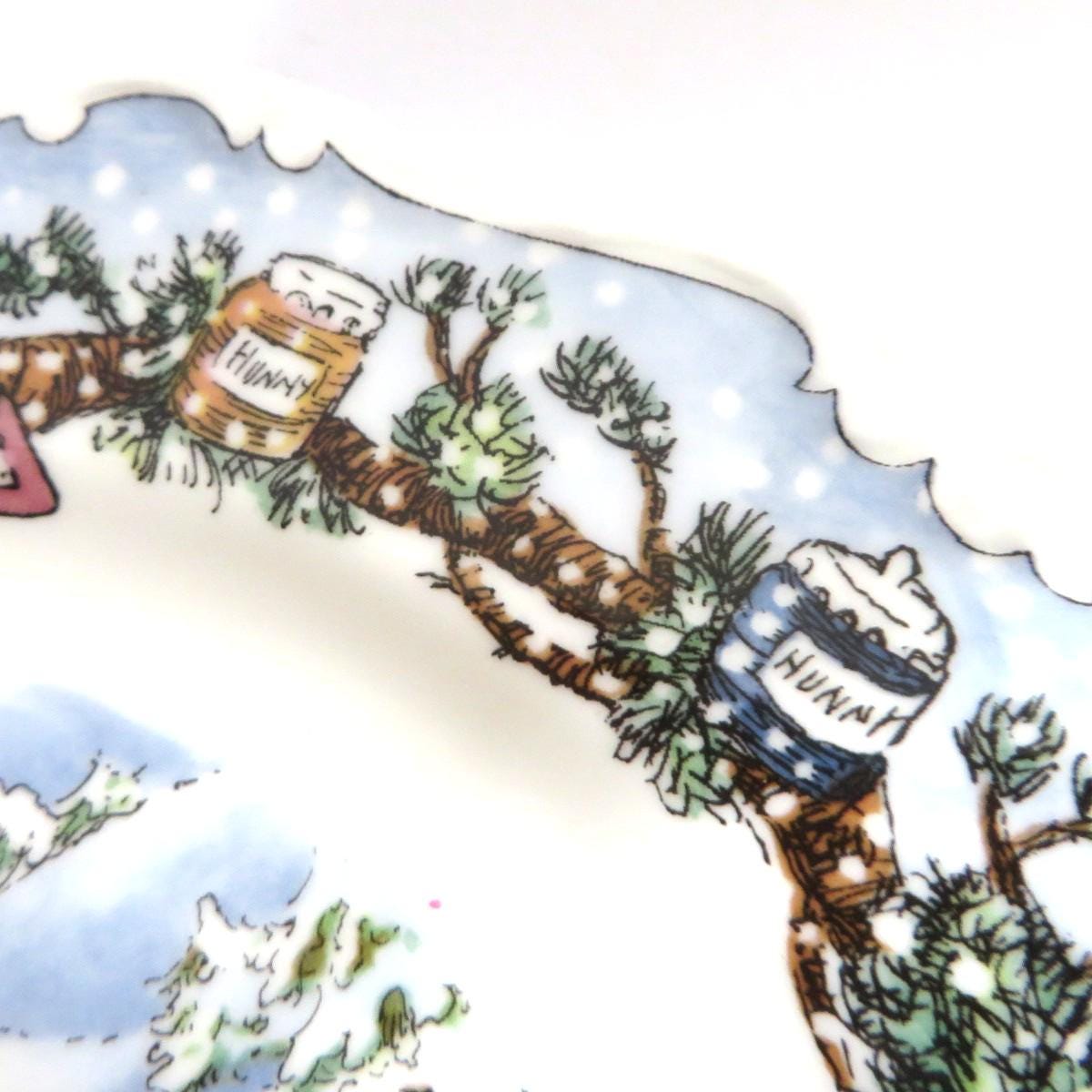 ロイヤルドルトンのくまのプーさんのクリスマスプレート - Etsy 日本