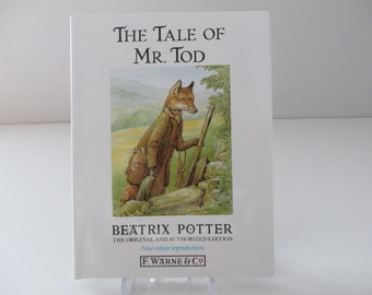 Beatrix Potter 1995 Tale of Mr Tod vintage book, Beatrix Potter story, Beatrix Potter gift, Peter Rabbit stories, Childs keepsake