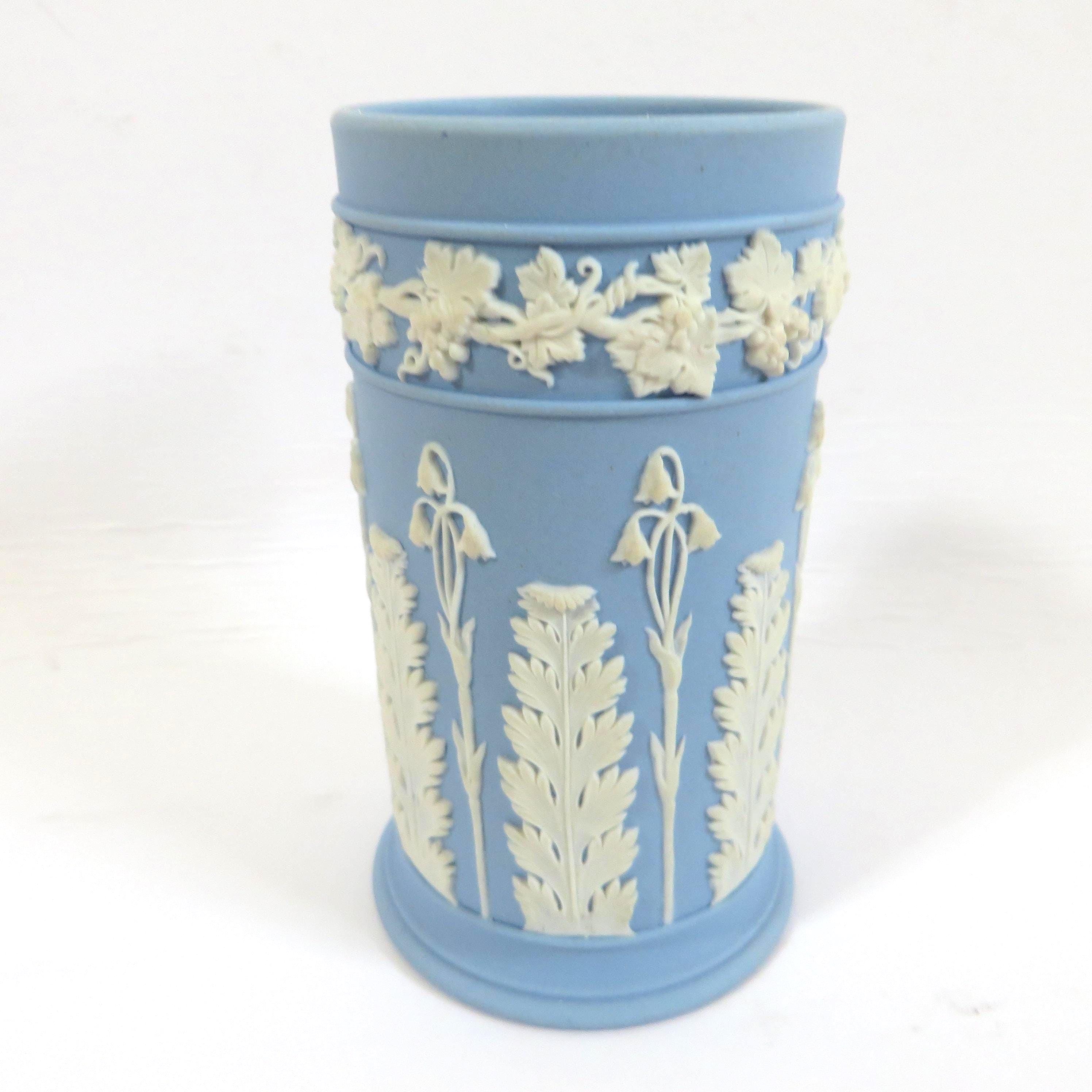 Wedgwood Blue Jasperware Spill Vase - Etsy