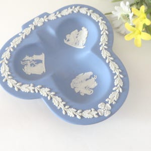 Wedgwood Pale Blue Jasperware 1950&#39;s  Pin Dish