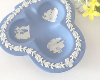 Wedgwood Pale Blue Jasperware 1950's  trinket dish