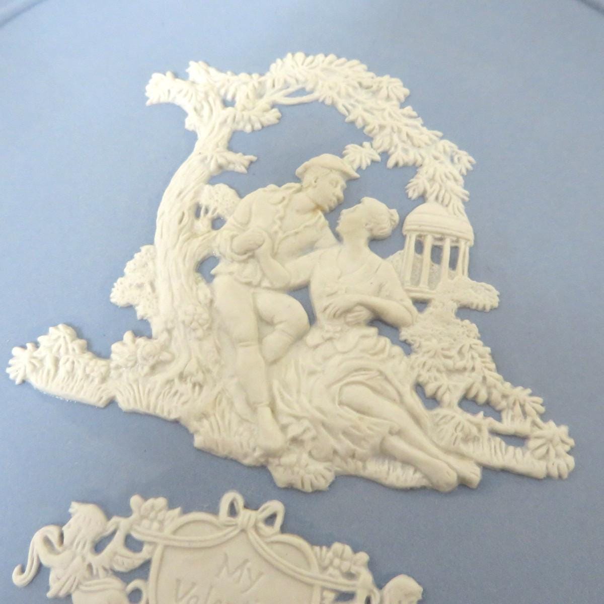 ウェッジウッド ジャスパー バレンタインプレート 1989年 限定 希少