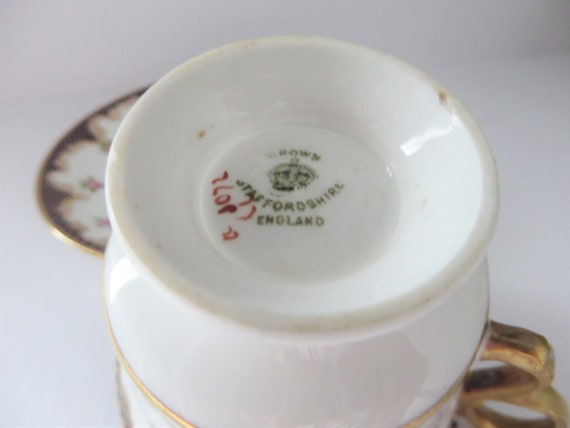 CROWN staffordshire 陶器　England Lot - Vintage English Crown Staffordshire Tea Set