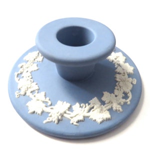 Wedgwood Jasperware blue single Candle Holder