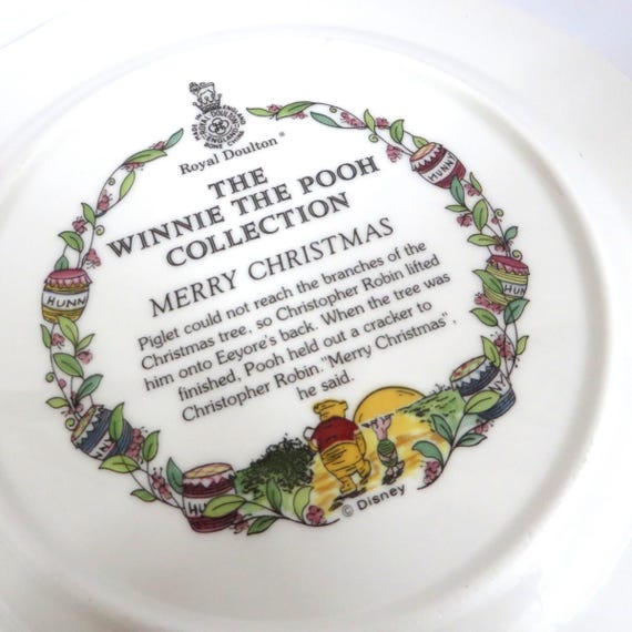 ロイヤルドルトンのくまのプーさんのクリスマスプレート - Etsy 日本