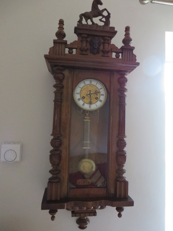 Antique 1800 S Junghans German Wall Clock
