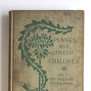 Antique Children's Book - Plants and Their Children by Mrs. William Starr Dana (Horticulture, Botany, Gardening, Fruit Trees)