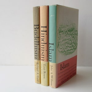 Three Volume Set of Books: Hinduism, Buddhism, and Islam. World Religions.  Mythology. Philosophy. Sociology.