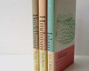 Three Volume Set of Books: Hinduism, Buddhism, and Islam. World Religions.  Mythology. Philosophy. Sociology.