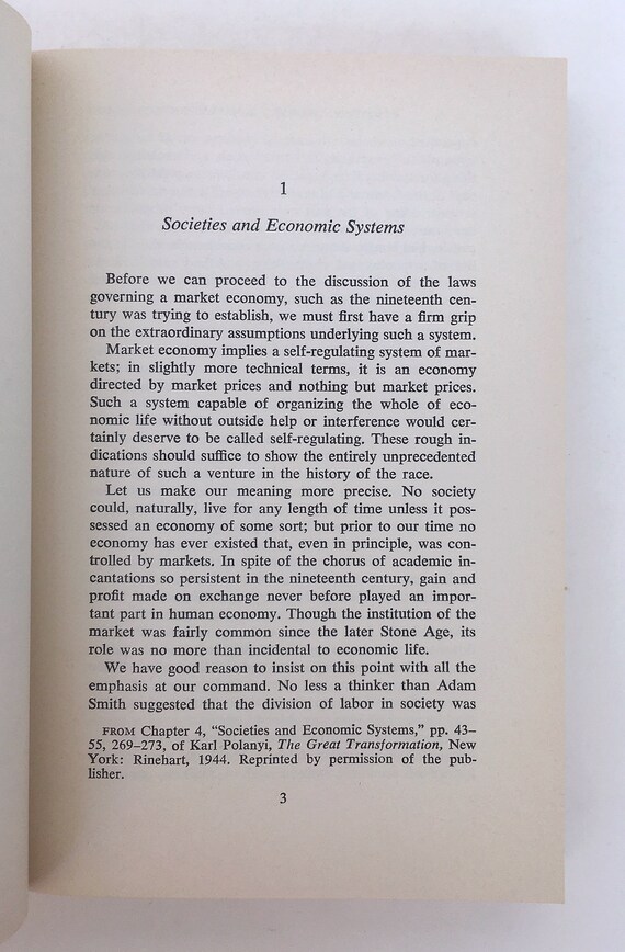 Essays of Karl Polanyi: Primitive, Archaic, Modern Economies