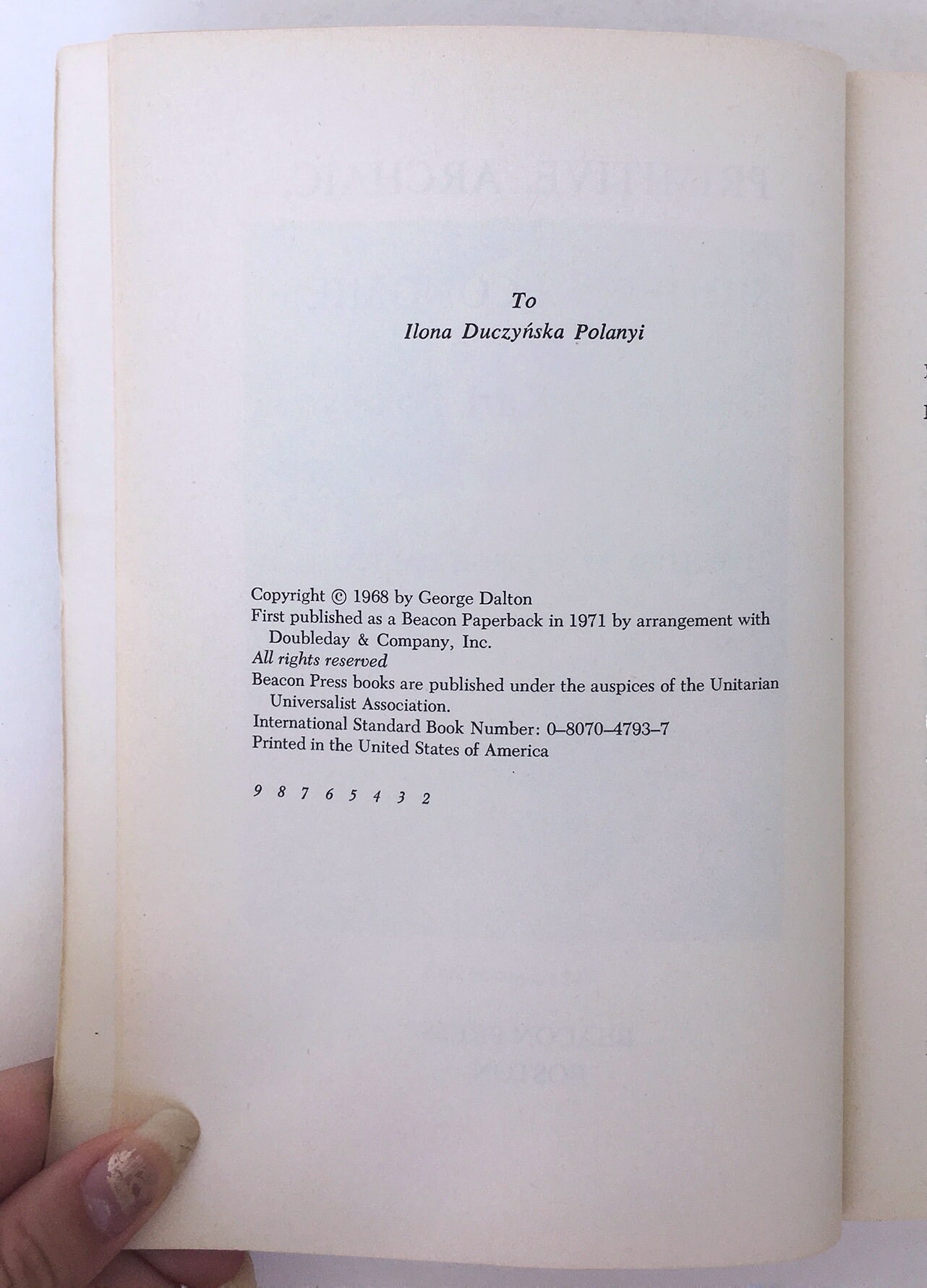 Essays of Karl Polanyi: Primitive, Archaic, Modern Economies