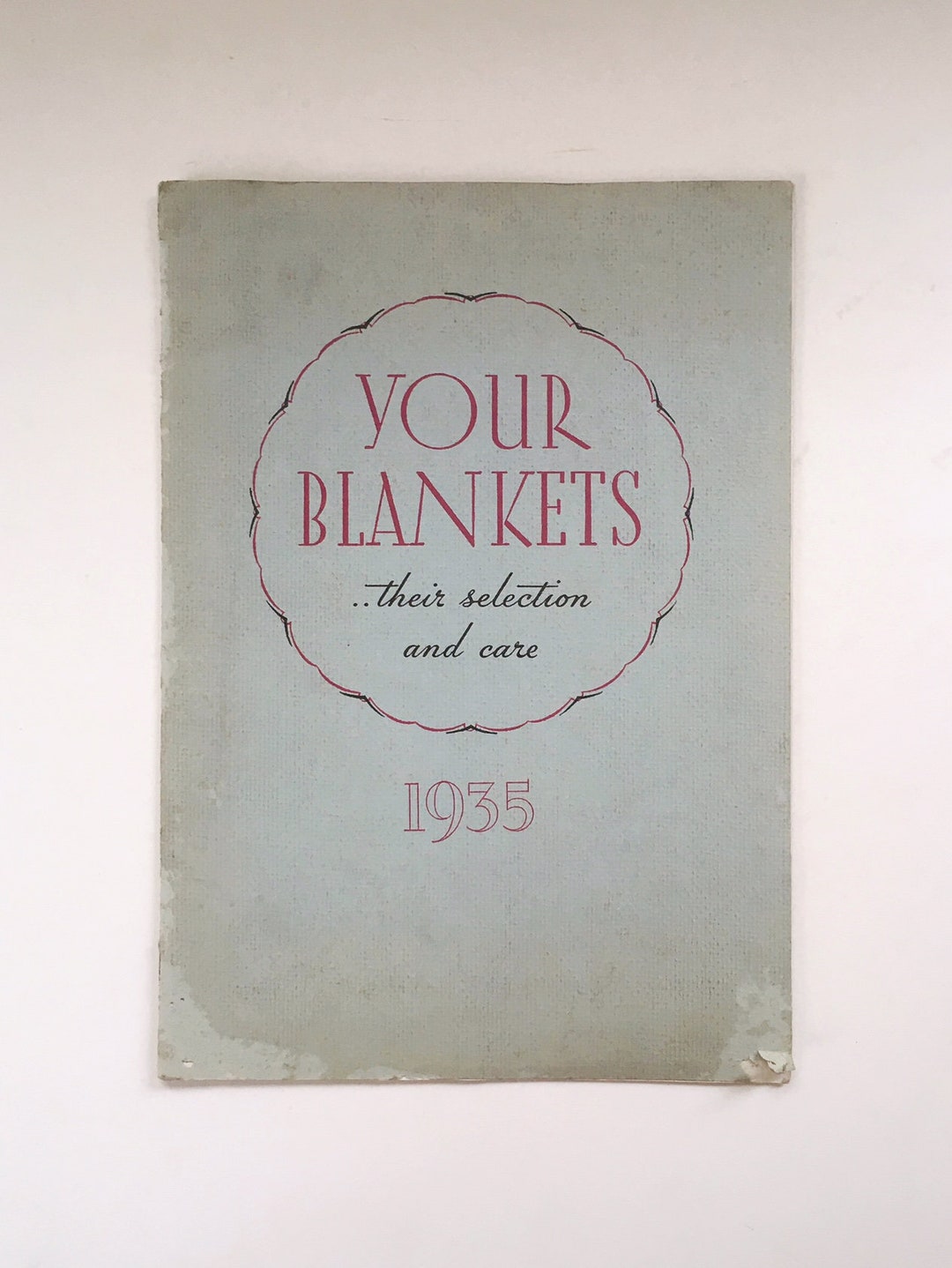 Your Blankets...their Selection and Care Vintage 1935 Kenwood Etsy