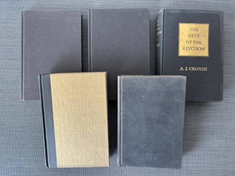 Black and Gold Vintage Book Collection: Instant Library Decor image 3