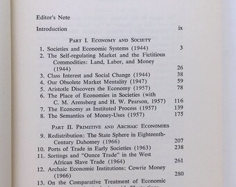 Essays of Karl Polanyi: Primitive, Archaic, Modern Economies