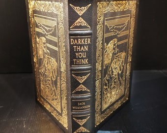 Darker Than You Think by Jack Williamson. Easton Press Leather Bound Book. Masterpieces of Fantasy Series. Limited edition. Vintage Book.