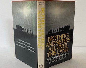 Vintage boek: America's First Communes door Donna Lawson, eerste editie 1972