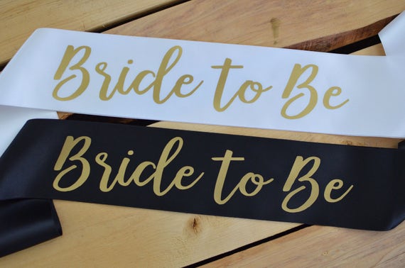 bride to be sash