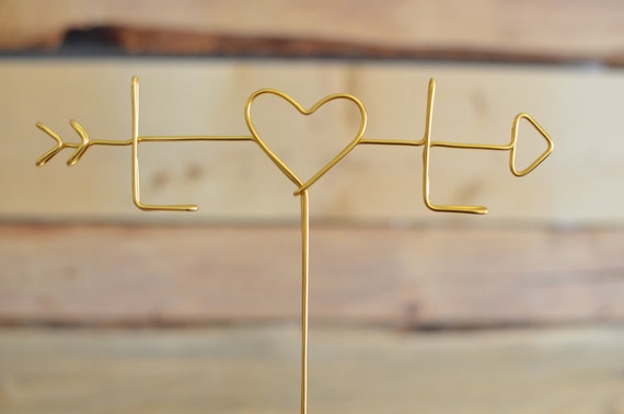 Wire Cake Topper Wedding Cake Topper Initial Cake Topper | Etsy