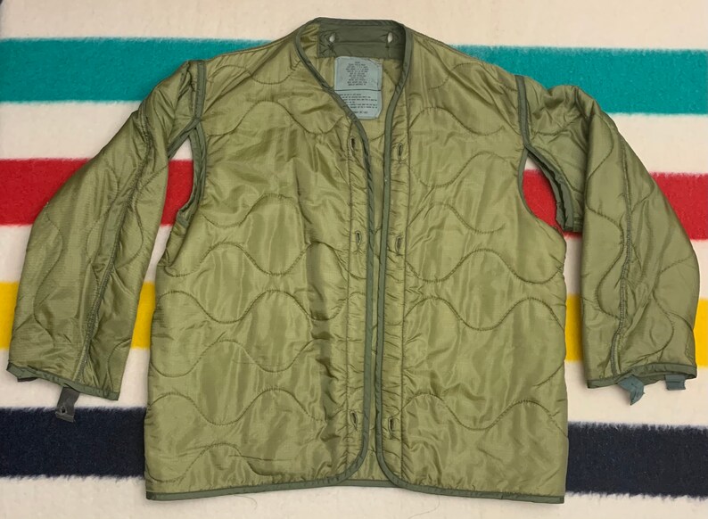 Vintage Army Field Jacket OG107 With Quilted Liner Jacket Etsy