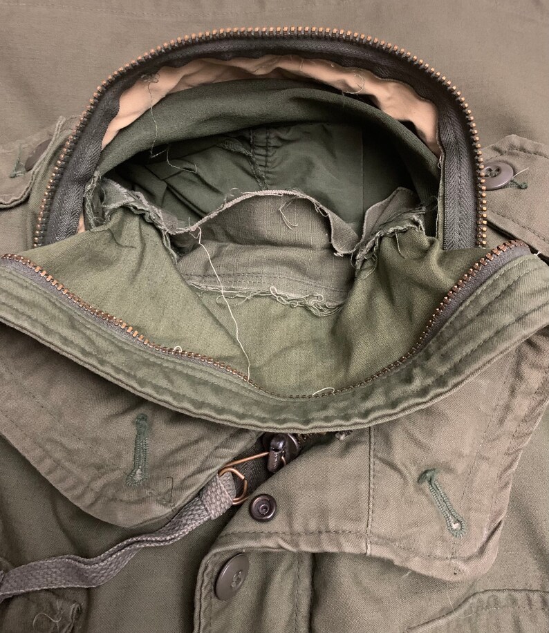 Vintage Army Field Jacket OG107 With Quilted Liner Jacket Etsy