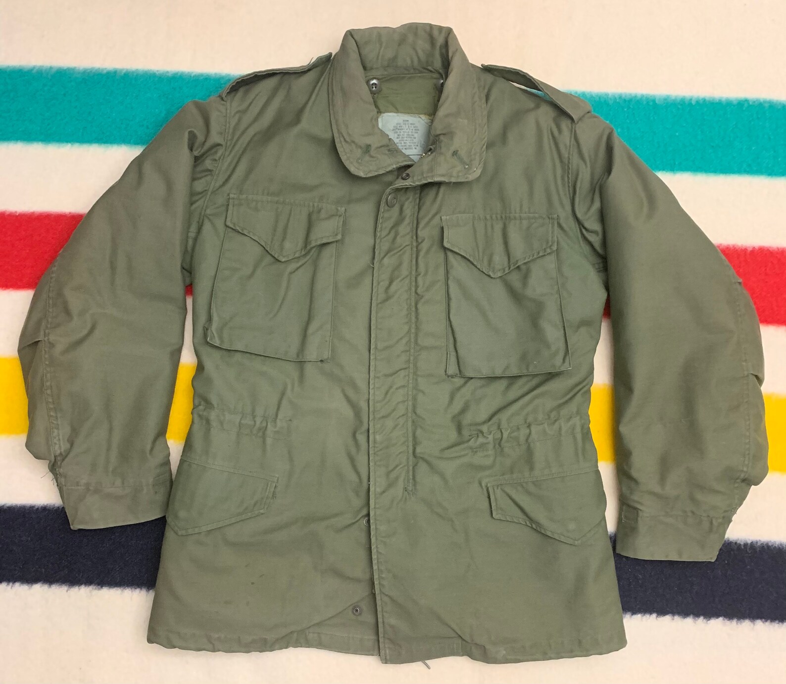 Vintage Army Field Jacket OG107 With Quilted Liner Jacket Etsy