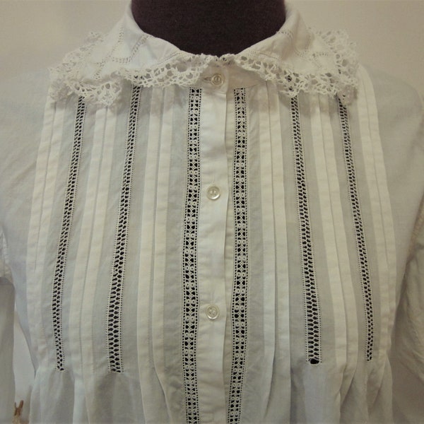 Ravissante blouse Victorienne monogrammée "I. G."Début 1900