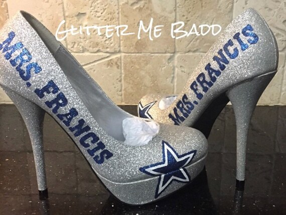 dallas cowboys glitter shoes