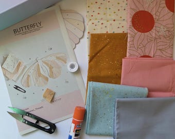 Zestaw do patchworku motylkowego EPP, nowoczesne pudełko do szycia metodą paper-piece w stylu angielskim
