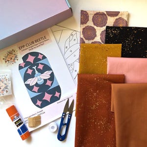 EPP Club Beetle Quilt Kit: Modern engelsk papperslappningslåda #4