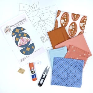 EPP Club Night Moth Moderne EPP Box Kit Quilt Kit #5